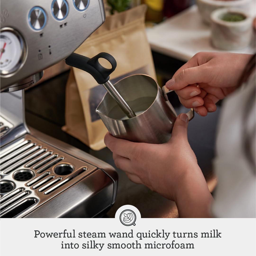 Sage, Barista Express™ Impress Espresso Machine Silver