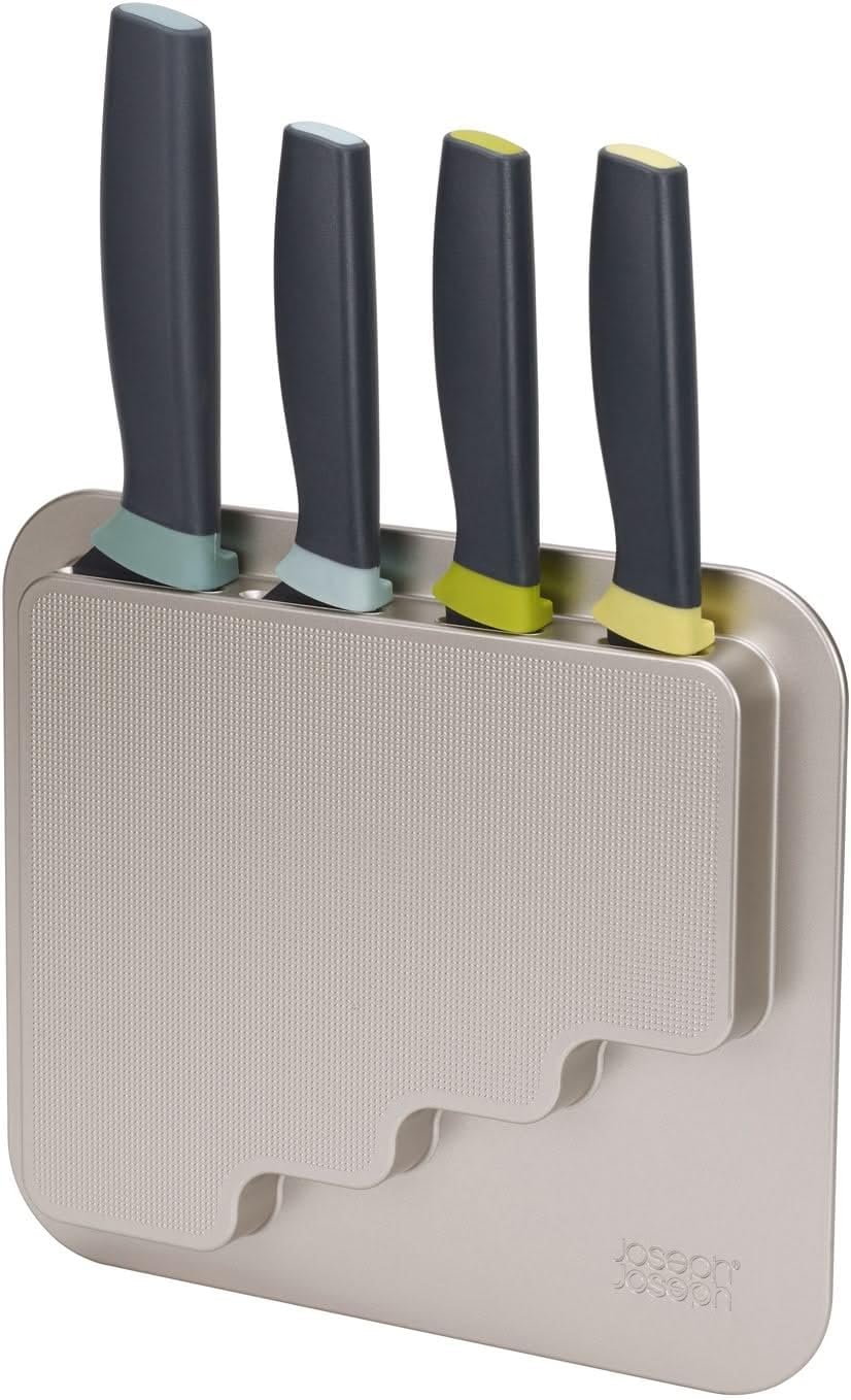 Joseph Joseph DoorStore Elevate Knife Set with Block 5-Piece Opal