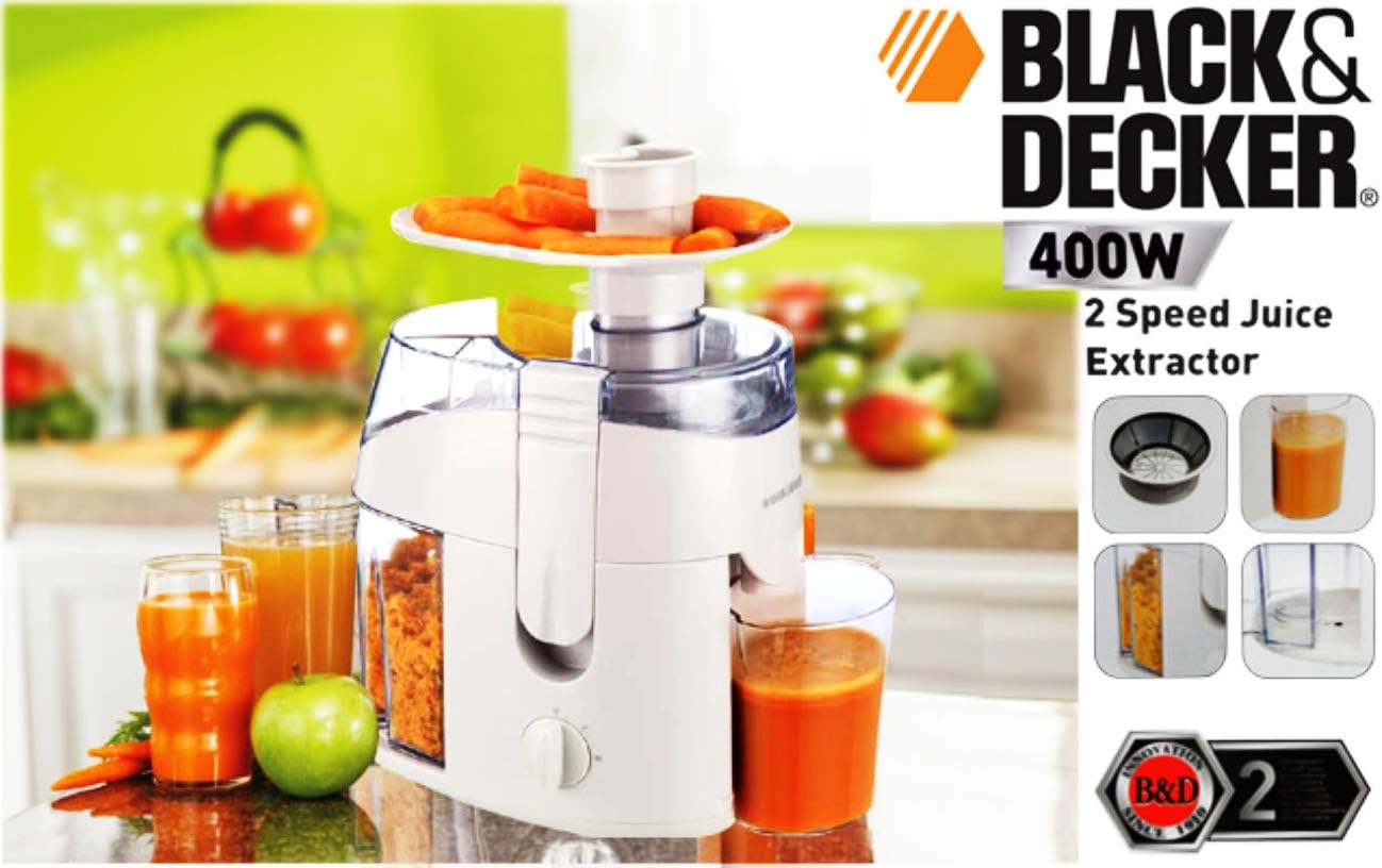 Black & Decker  Juicer Extractor 400W White