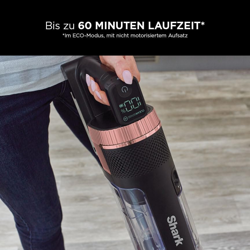 Shark Stratos Cordless Vacuum Cleaner, Powerfins Plus, 60 Min Runtime, Anti-Hair Wrap