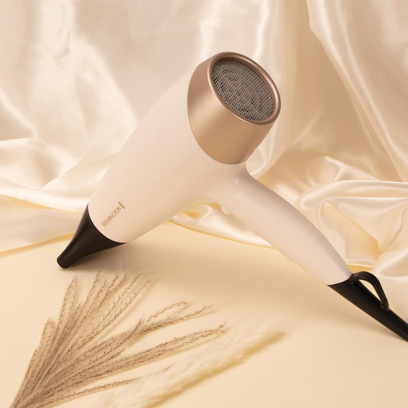 Remington 2200W Hair Dryer With Advanced Ceramic Coated Plates | Shea Oil Micro-Conditioners