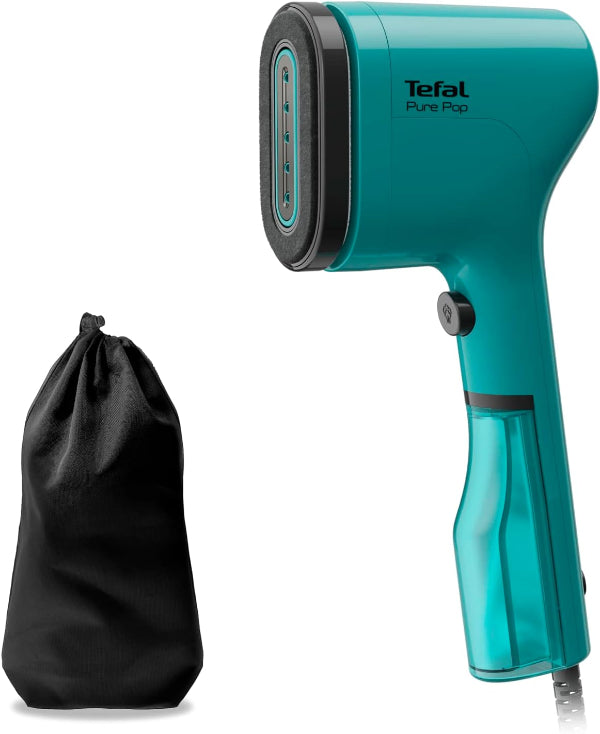 Tefal Pure Pop Handheld Steamer Green 1300W Slim Reversible Pad Portable