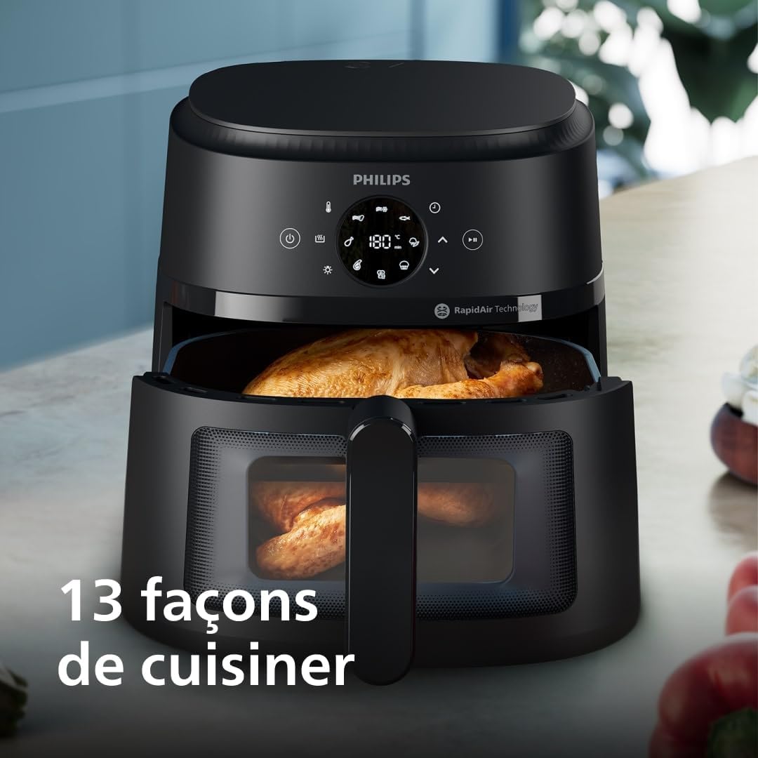 Philips NA230/00 2000 Series Air Fryer – 6.2L, 13 Cooking Functions