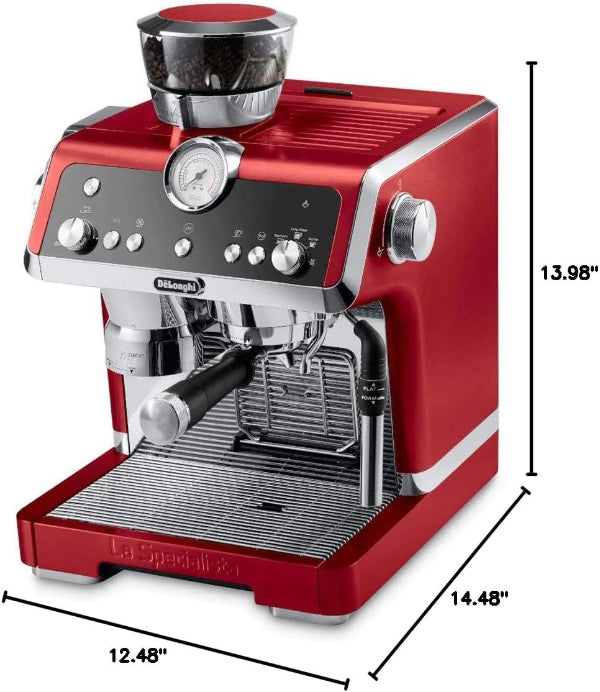 DeLonghi La Specialista Espresso Machine Sensor Grinder Red EC9335.R