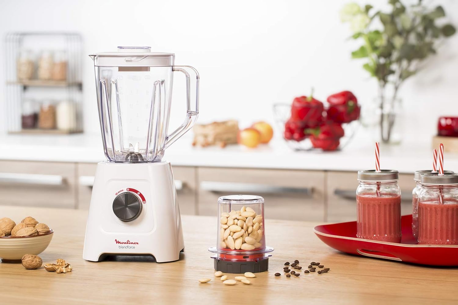 Moulinex Blendforce 2 Blender 2L 600W with Grinder & Ice Crush –