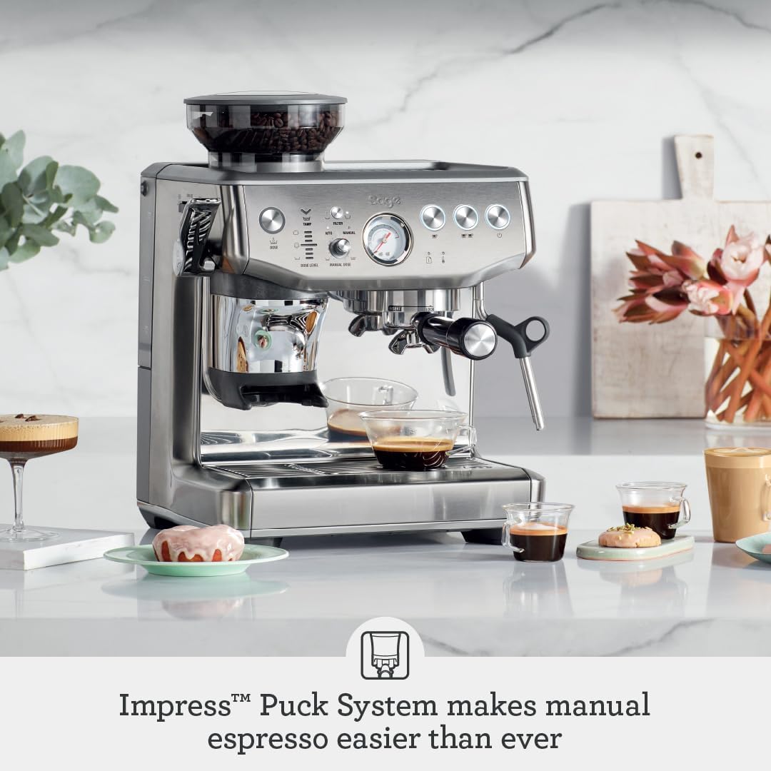 Sage, Barista Express™ Impress Espresso Machine Silver