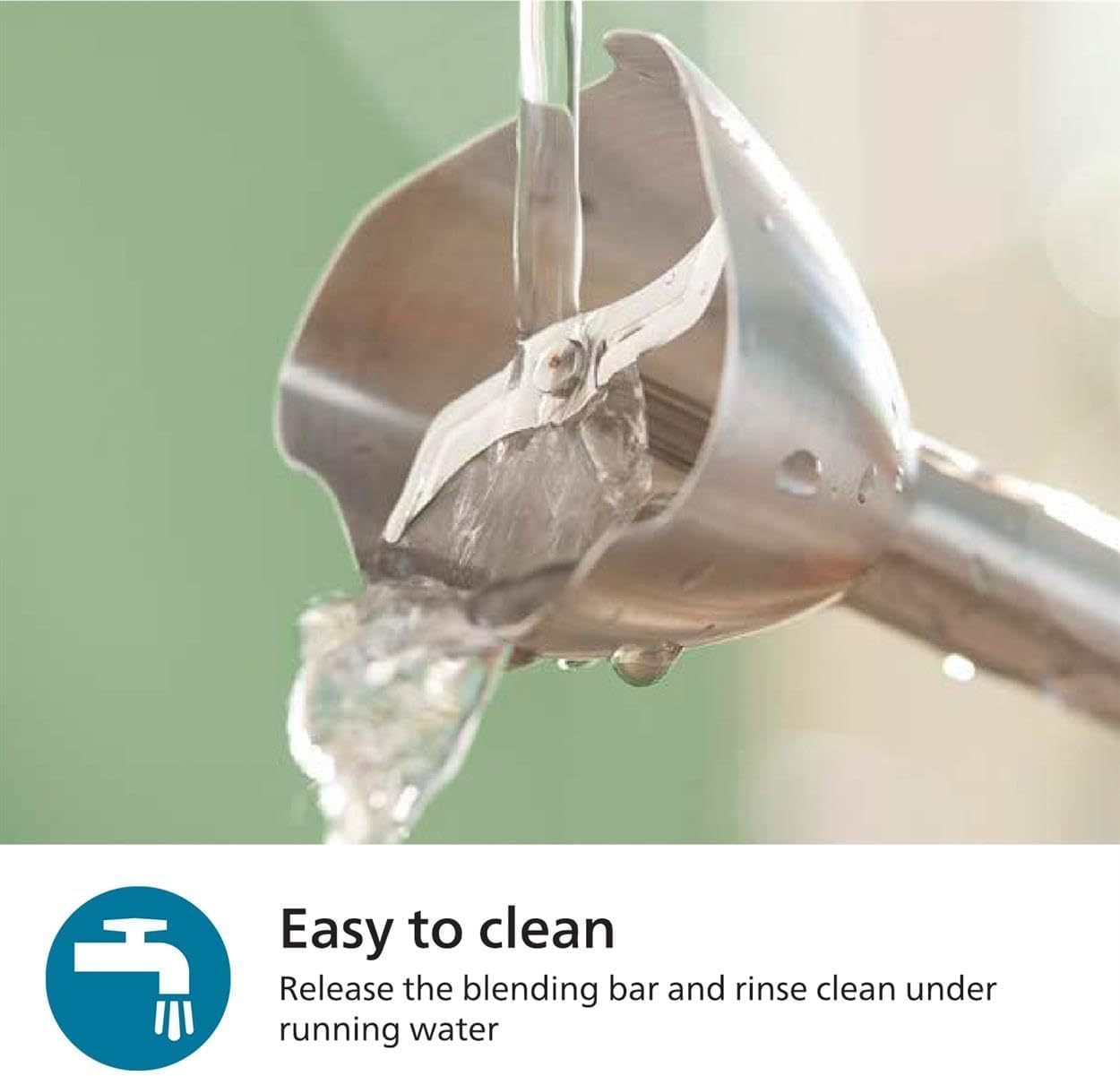 Philips HR2683/00 5000 Series Hand Blender – 1200W, Chopper & Whisk