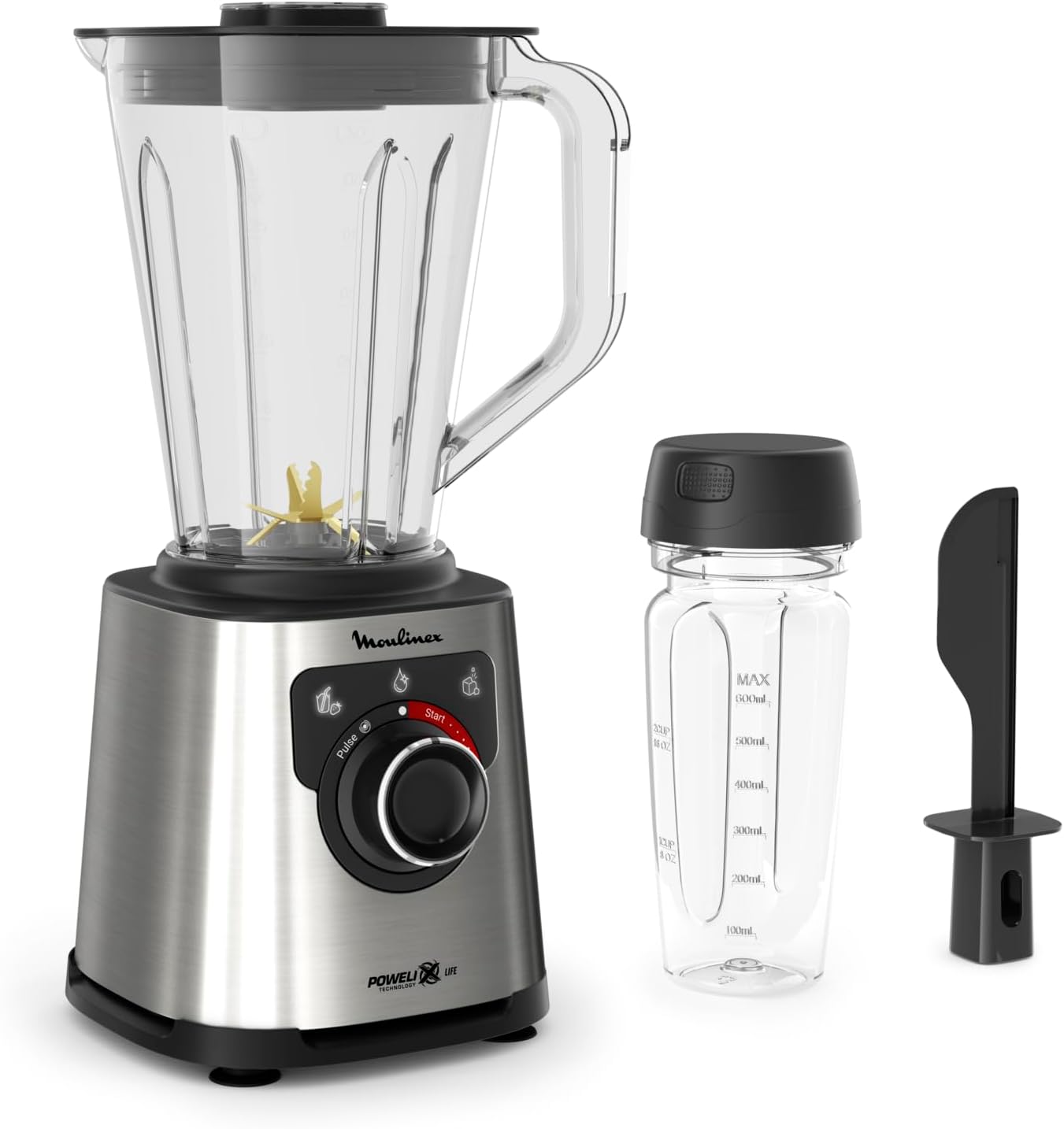 Moulinex High-Speed Blender 1200 W – LM88HD27 (2 L Jar, 2 Speeds + Pulse)
