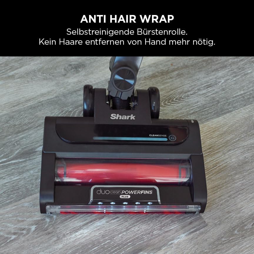 Shark Stratos Cordless Vacuum Cleaner, Powerfins Plus, 60 Min Runtime, Anti-Hair Wrap