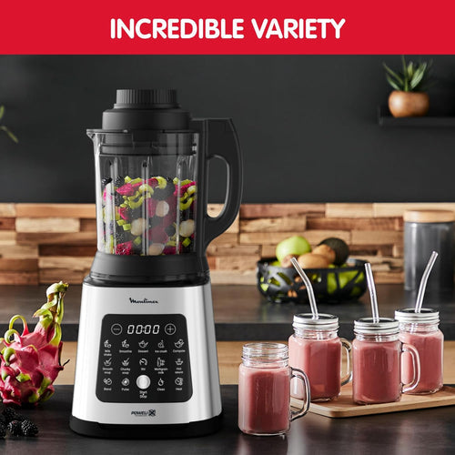 Moulinex Perfectmix Cook High‑Speed Heating Blender 1400 W – (2 L Glass, 10 Programs)