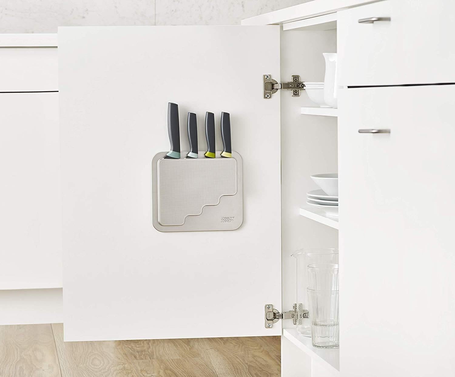 Joseph Joseph DoorStore Elevate Knife Set with Block 5-Piece Opal