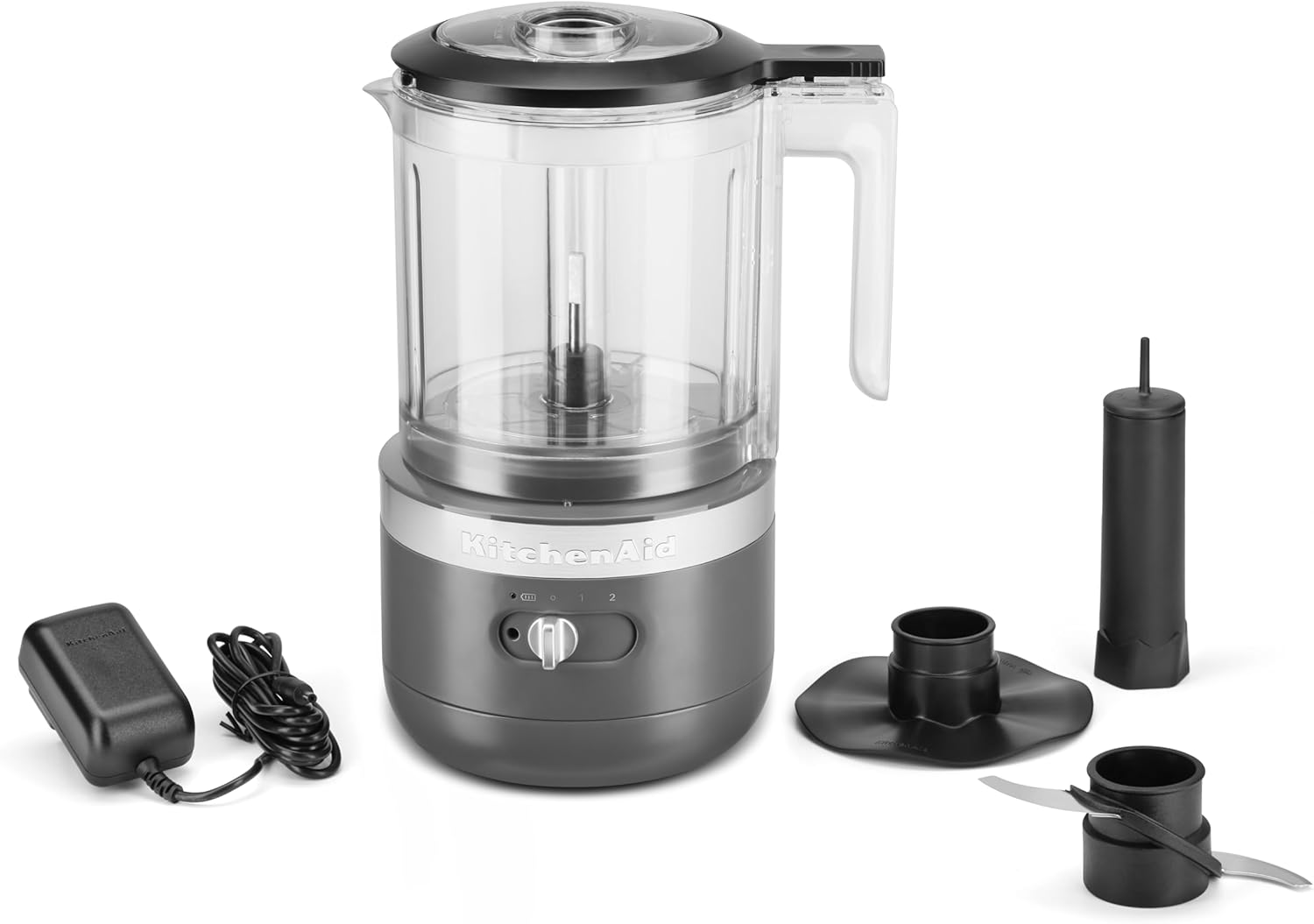 KitchenAid Cordless Chopper 1.18L Charcoal Black
