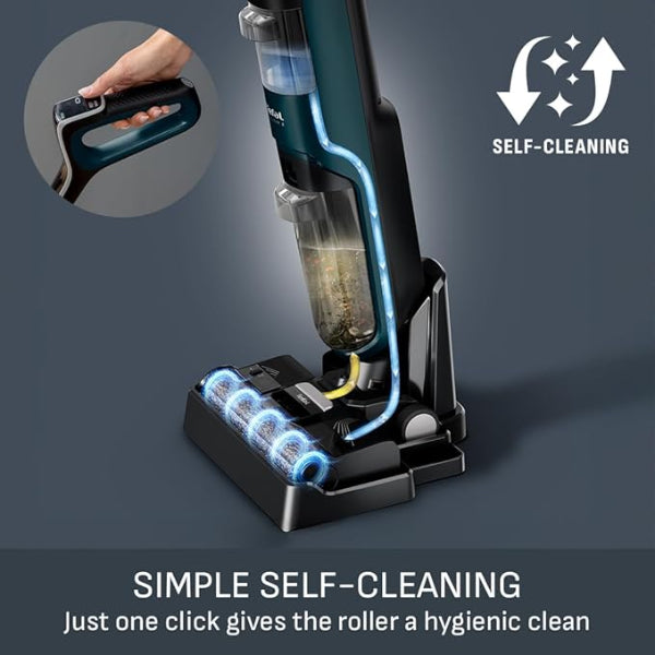 Tefal X-CLEAN 2 Cordless Wet & Dry Vacuum Mop 2-in-1 Self-Cleaning Grey