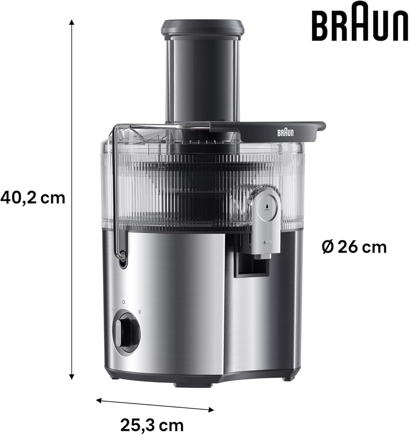 Braun MultiJuice 7 SJ7000 1000W Cold Extraction Juicer XL Chute 1.5L Pulp