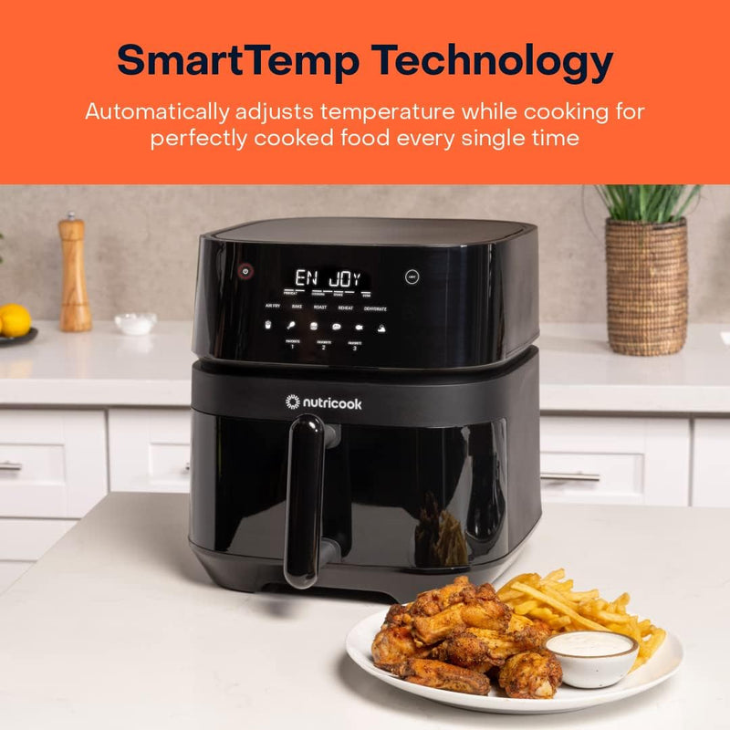 Nutricook Air Fryer 3 Vision with Clear Window and Internal Light , 5.7L 1700w