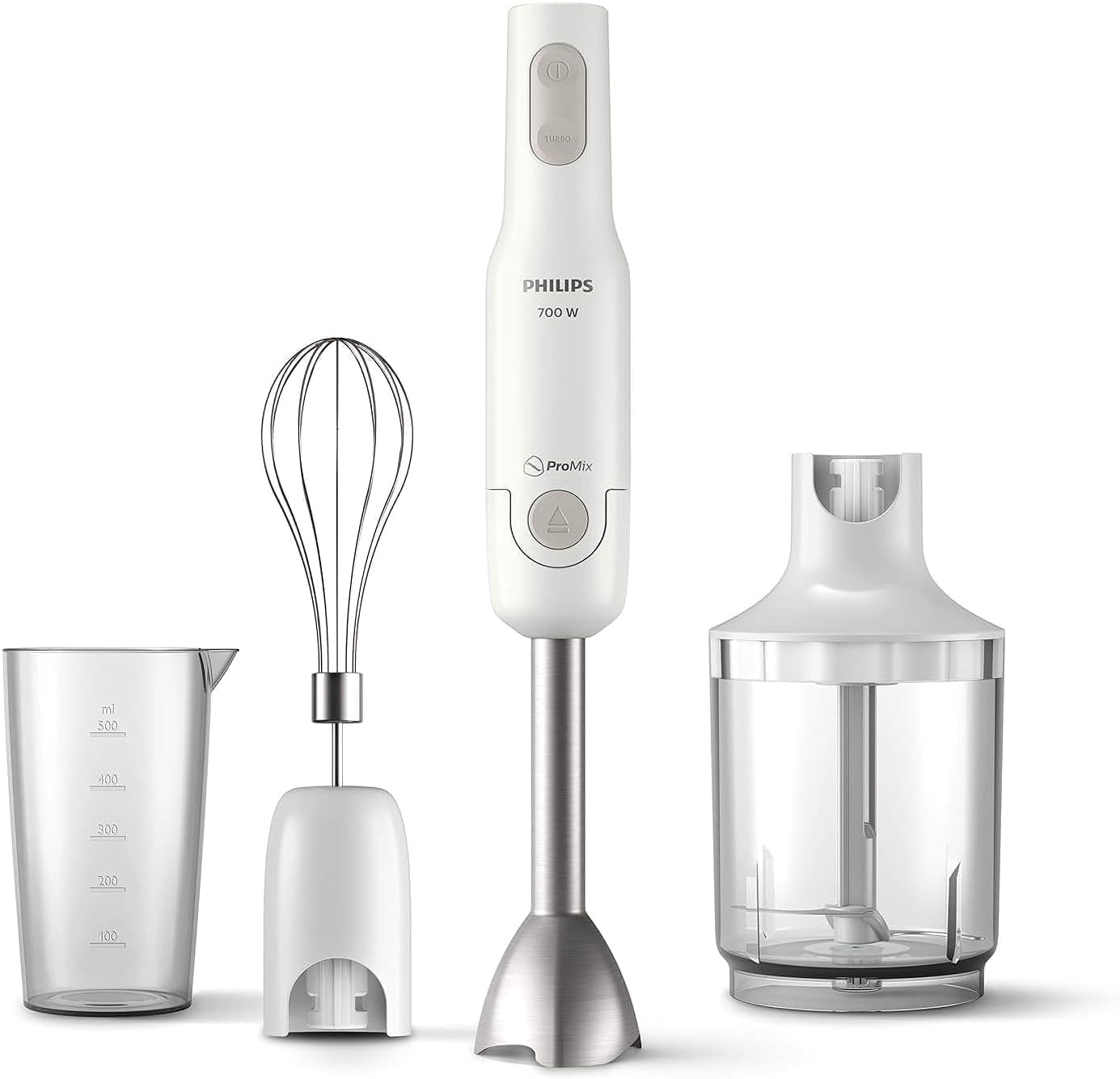 Philips HR2545/01 Daily Collection Hand Blender – 700W, XL Chopper Set