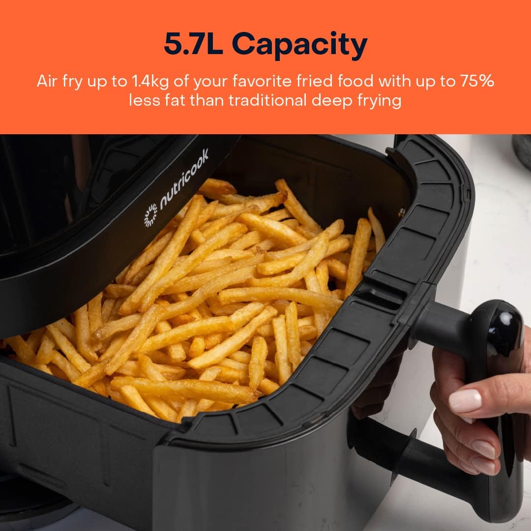 Nutricook Air Fryer 3 Vision with Clear Window and Internal Light , 5.7L 1700w