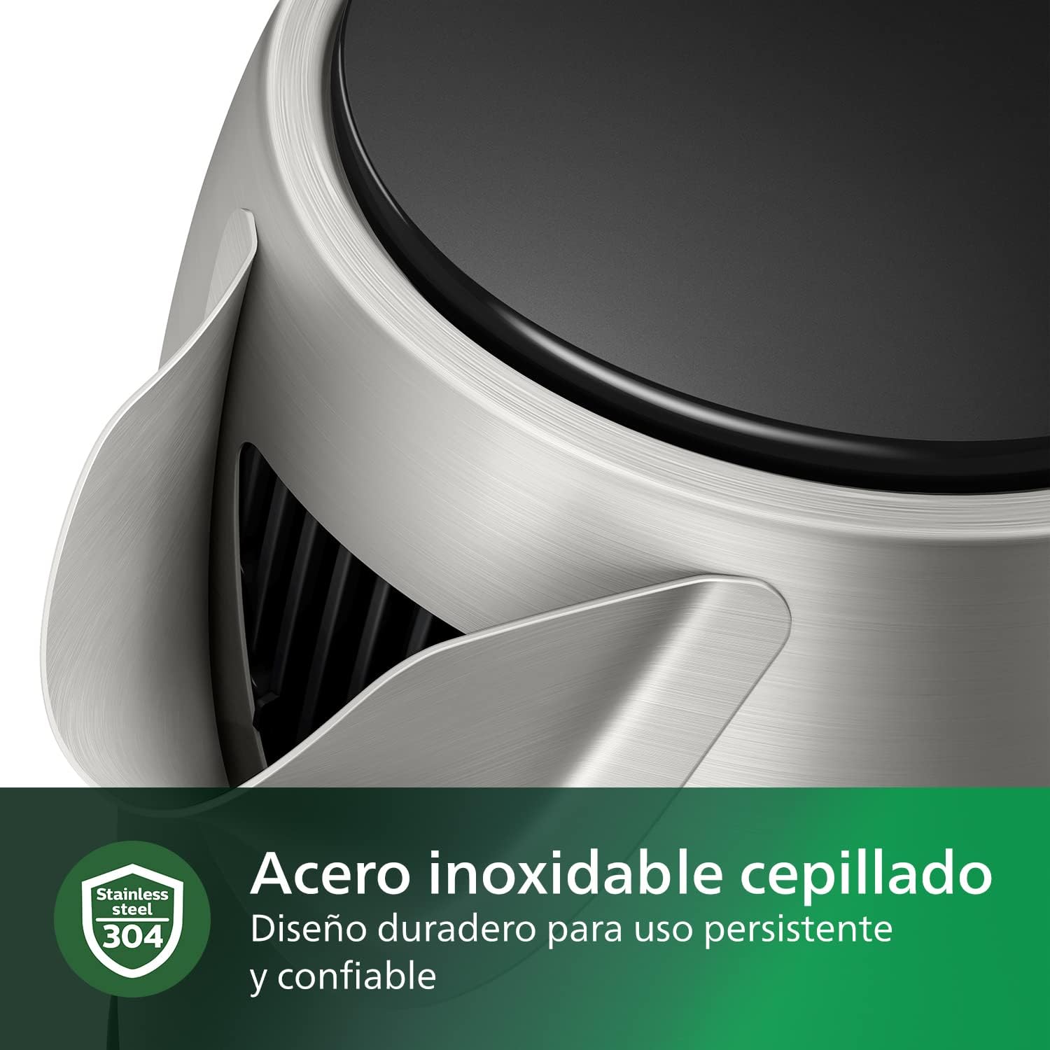 Philips HD9350/92 Daily Metal Kettle – 1.7L, 2200W, Silver/Black