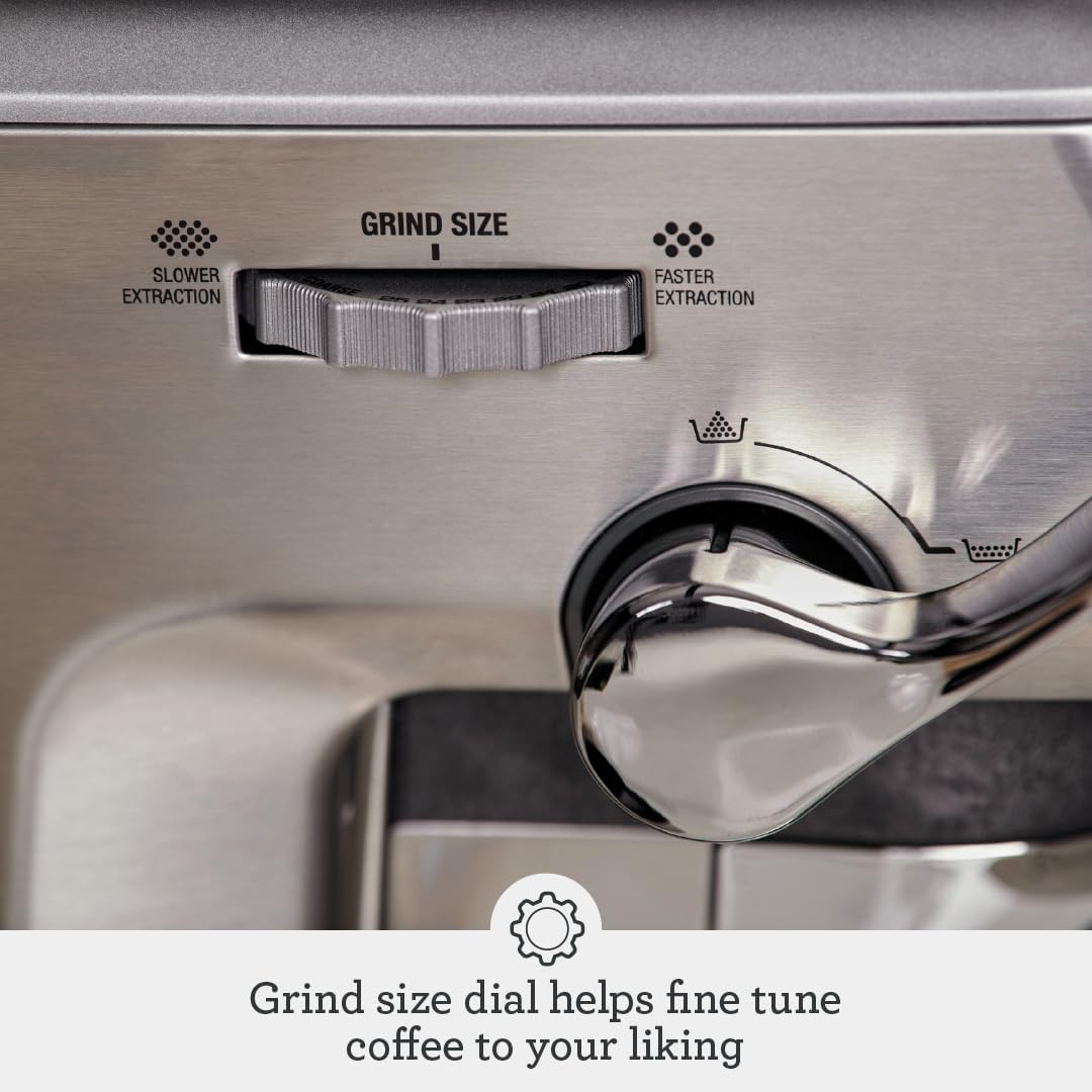 Sage, Barista Express™ Impress Espresso Machine Silver