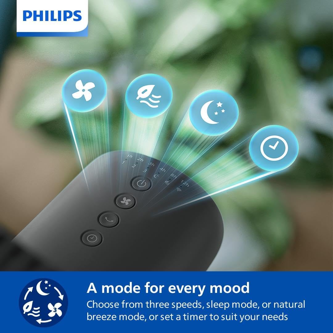 Philips Pedestal Fan 3000 Series - Fan Airflow 2562 m³/h, Ultra Quite