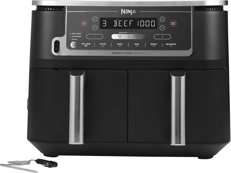 Ninja Airfryer Dual Zone with thermometer 9,5 L 2470w