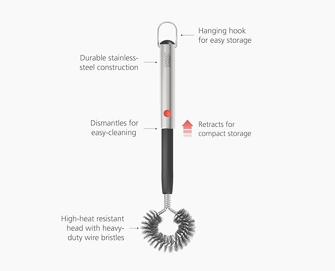 Joseph Joseph GrillOut Heavy-Duty BBQ Cleaning Brush