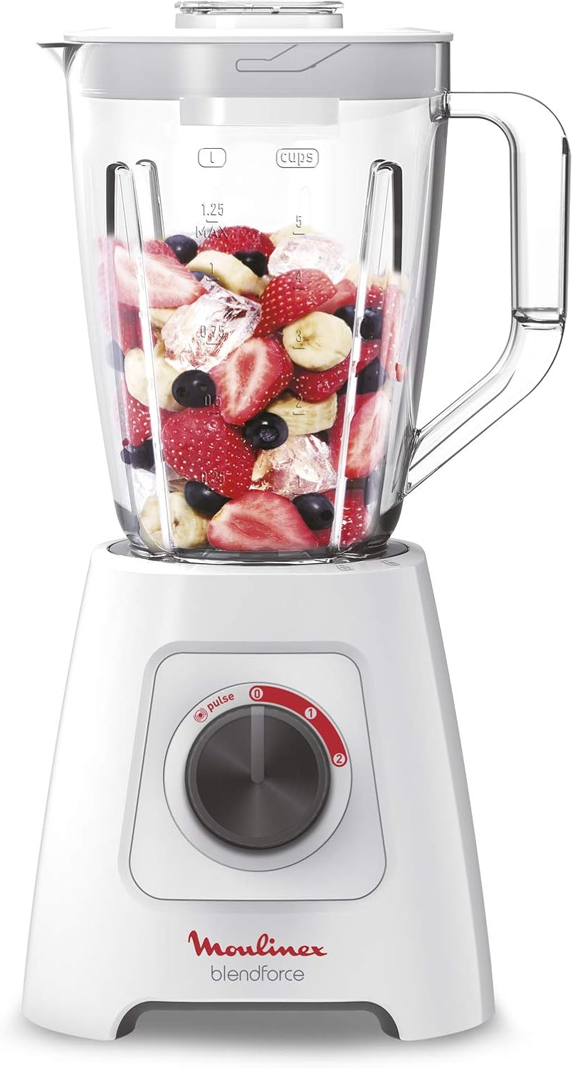 Moulinex Blendforce 2 Blender 2L 600W with Grinder & Ice Crush –
