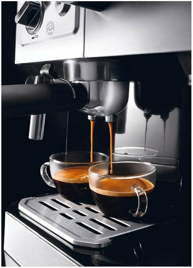 DeLonghi Combi Coffee Machine BCO421.S 15 Bar Espresso & Drip 10 Cup Silver