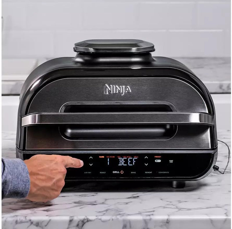 Ninja Foodi Max Health Grill & Air Fryer 5.7L With Digital Cooking Probe, 6-In-1