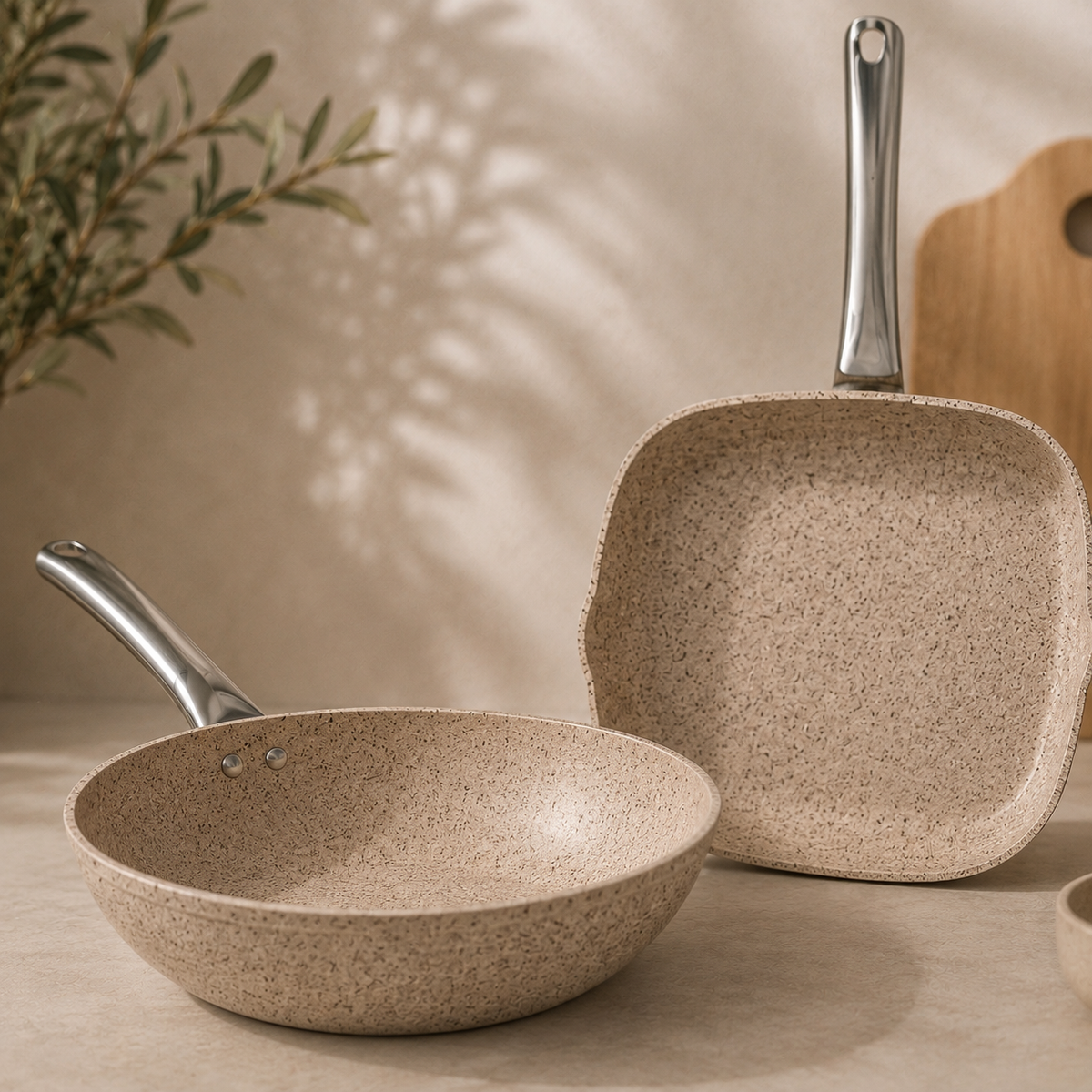Karaca Biogranit Nare Wok & Grill Pan Set Lebanon