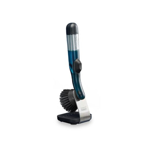 Joseph Joseph SinkTech Soap Dispensing Brush with Steel Stand