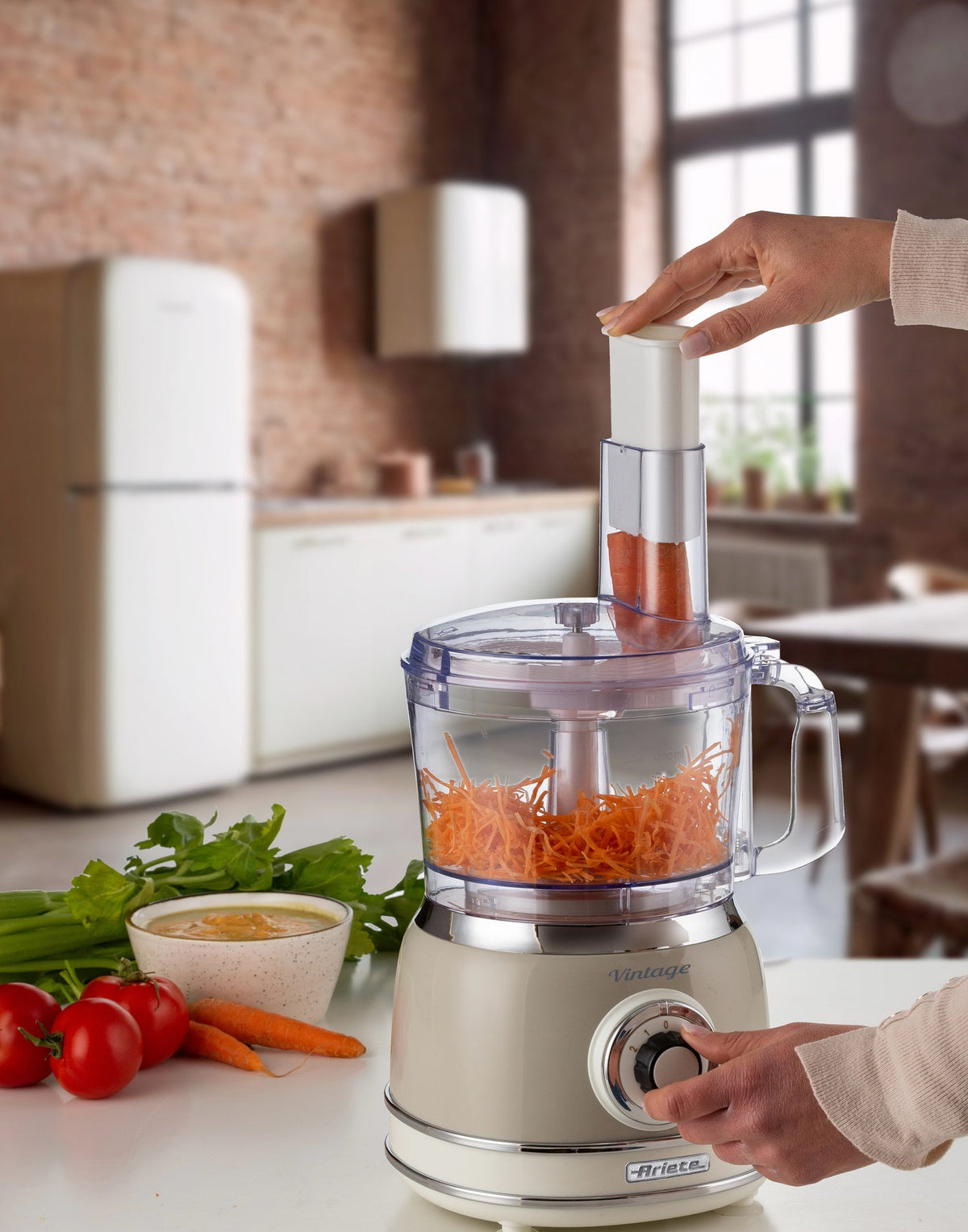 Ariete Vintage Food Processor 1000W 2.1L Multi-Function 1781