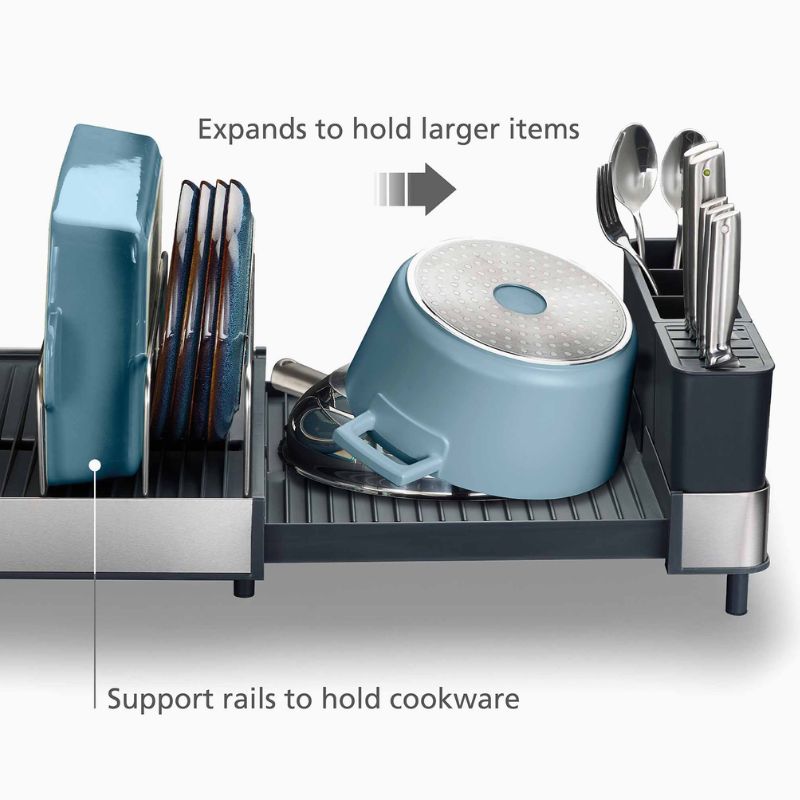 Joseph Joseph Extendâ„ Max Stainless-Steel Expandable Dish Drainer