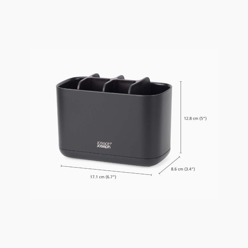 Joseph Joseph 70599 EasyStore Large Toothbrush Holder – Matt Black