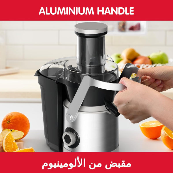 Moulinex Nutri XXL Juice Extractor 85mm Wide Tube Stainless Steel
