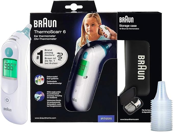 Braun Thermoscan 6 Ear Thermometer Irt6515 Accurate Infrared Fast All Ages
