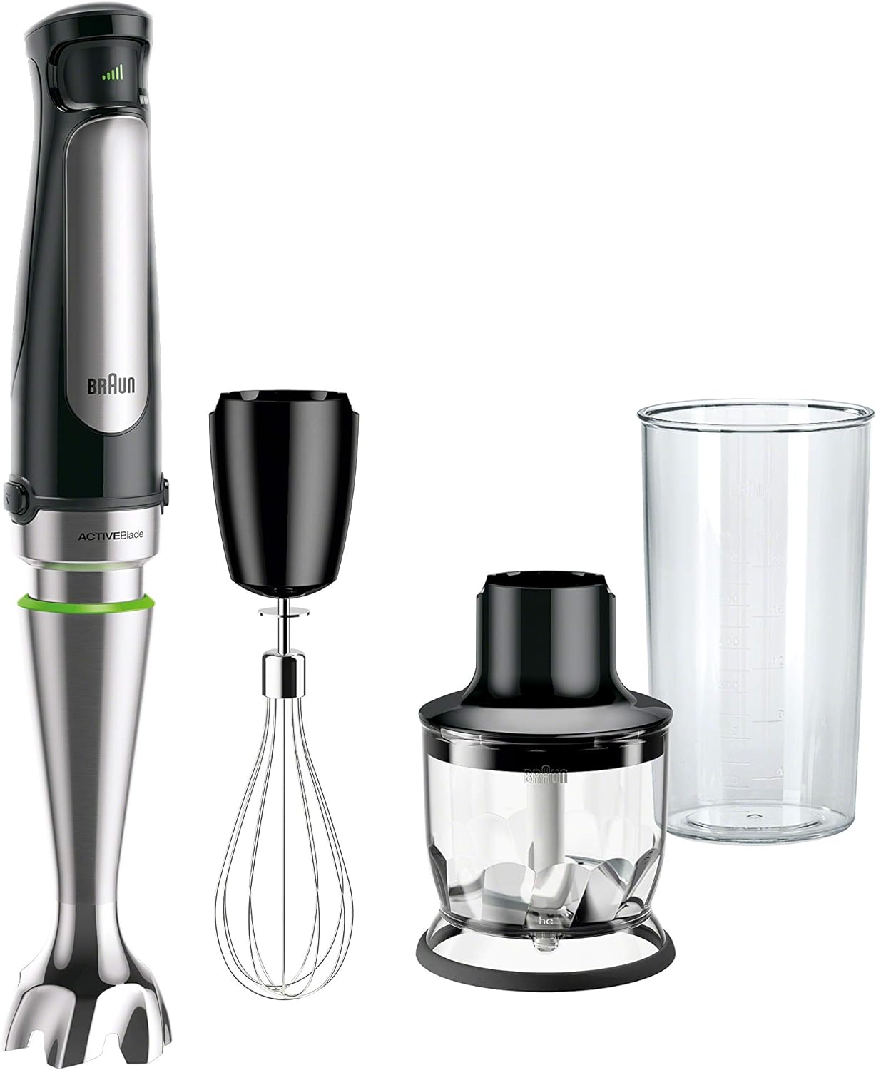 Braun MultiQuick 7 Hand Blender 500W ActiveBlade SmartSpeed Black MQ7025X New