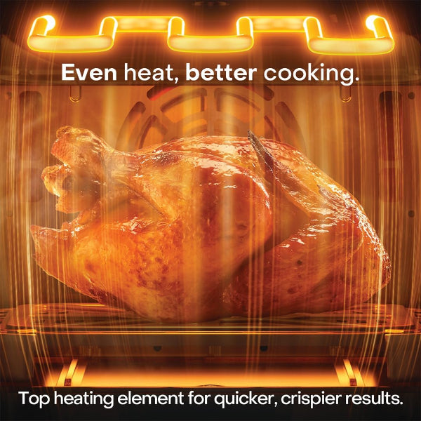 Nutricook Air Fryer NC-AFDS330 DuoStack Vertical 9.6L Dual Basket Glass