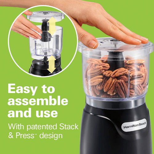 Hamilton Beach Stack & Pressâ„ 3 Cup Chopper