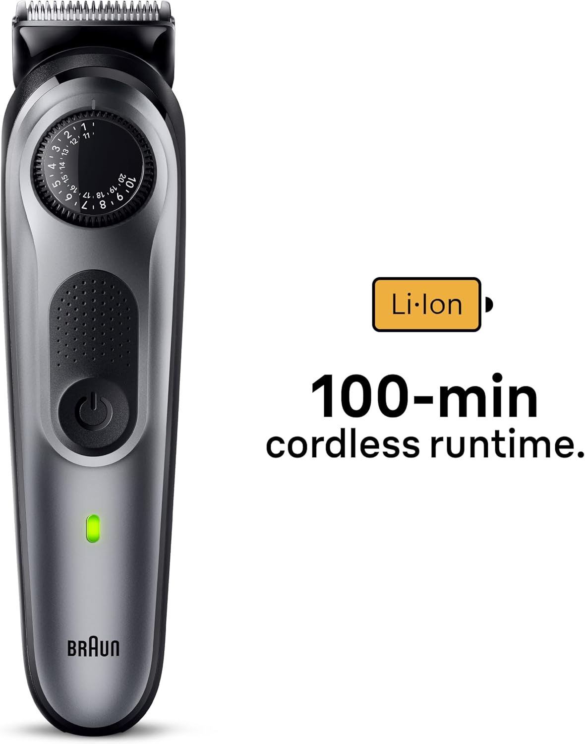 Braun Waterproof Beard Trimmer 5 Bt5440 With Precision Wheel, 5 Styling Tools