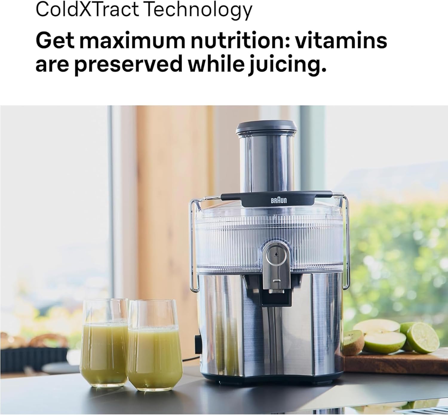 Braun MultiJuice 7 SJ7000 1000W Cold Extraction Juicer XL Chute 1.5L Pulp