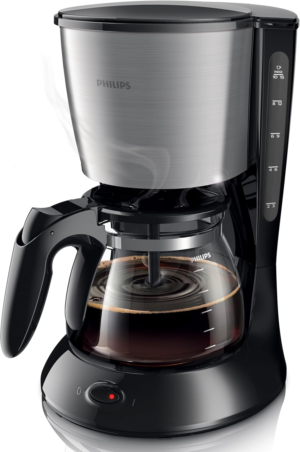 Philips HD7462/20 Drip Coffee Maker – 1.2L, 15 Cups, Auto-Off, Silver