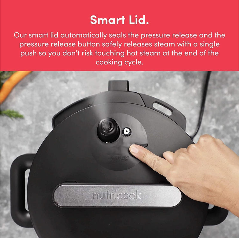 Nutricook Smart Pot 2 1000 Watts - 9 In 1 Instant Programmable Electric Pressure Cooker
