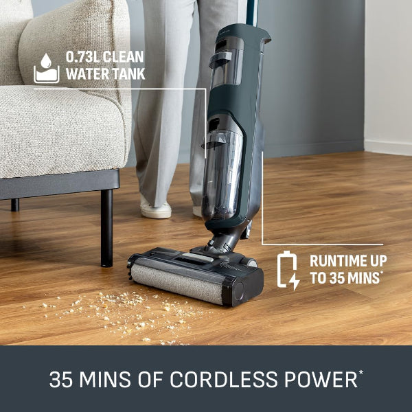 Tefal X-CLEAN 2 Cordless Wet & Dry Vacuum Mop 2-in-1 Self-Cleaning Grey