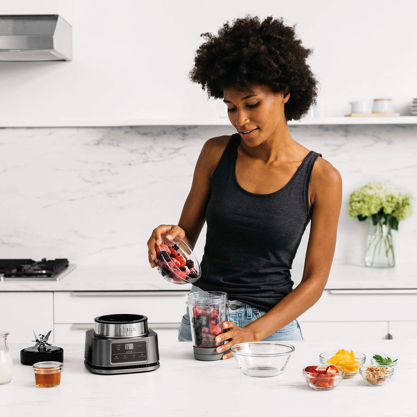 Ninja Foodi 2-in-1 Power Nutri Mixer 1100W Smoothie Bowl Maker Blender