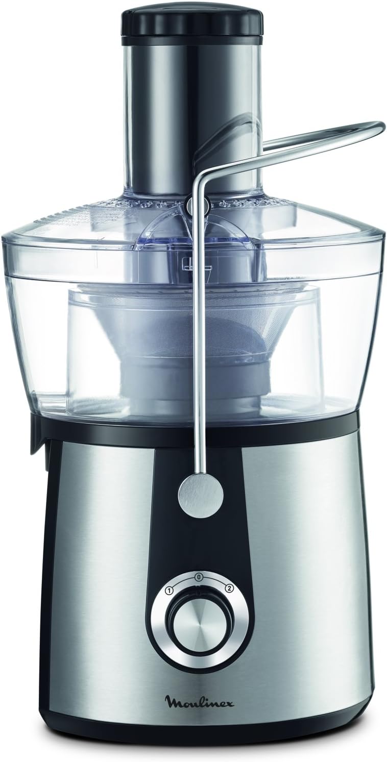 Moulinex Juice Express Juice Extractor – 800W, 1.4L, 2 Speeds, Black/Silver