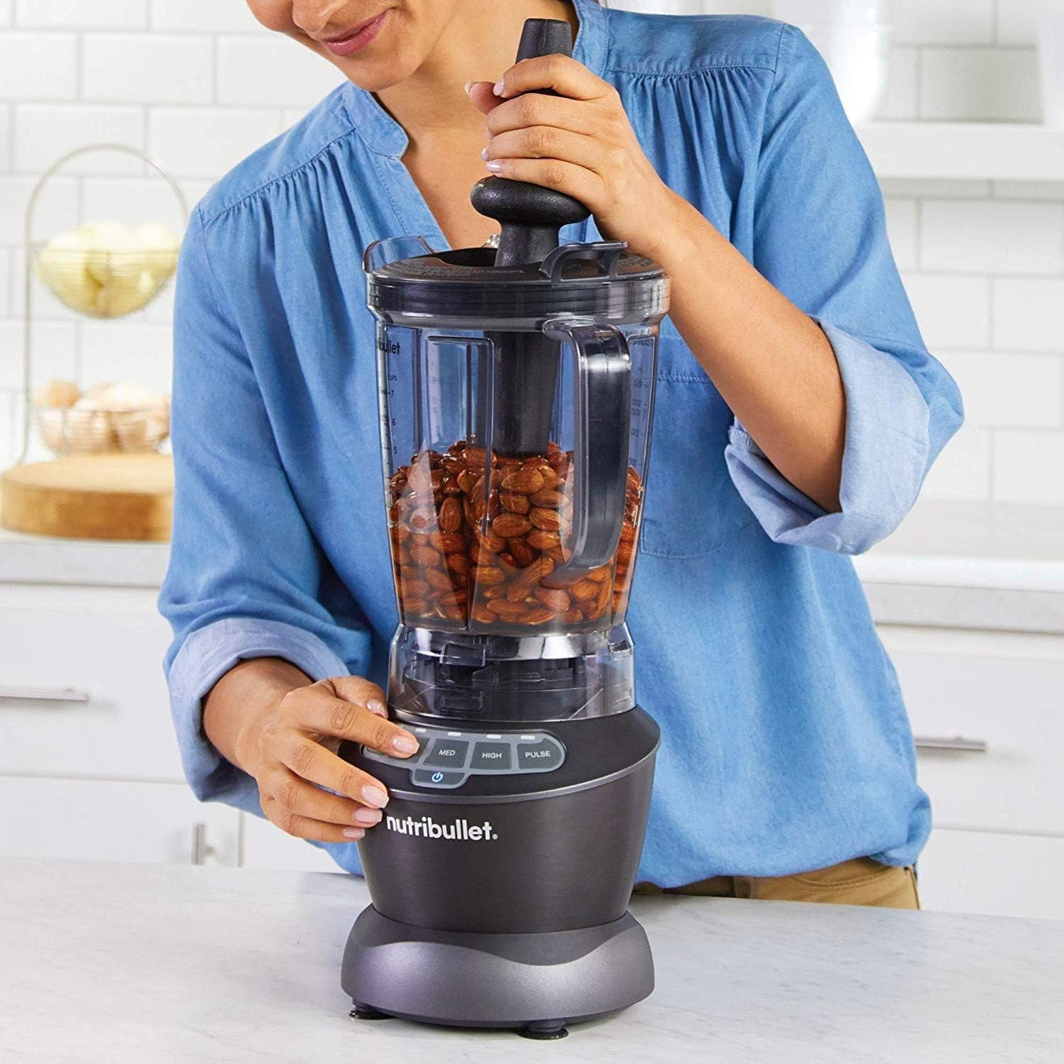Nutribullet Full-Sized Blender Combo, 1000W, 9 Pieces Set, Dark Grey