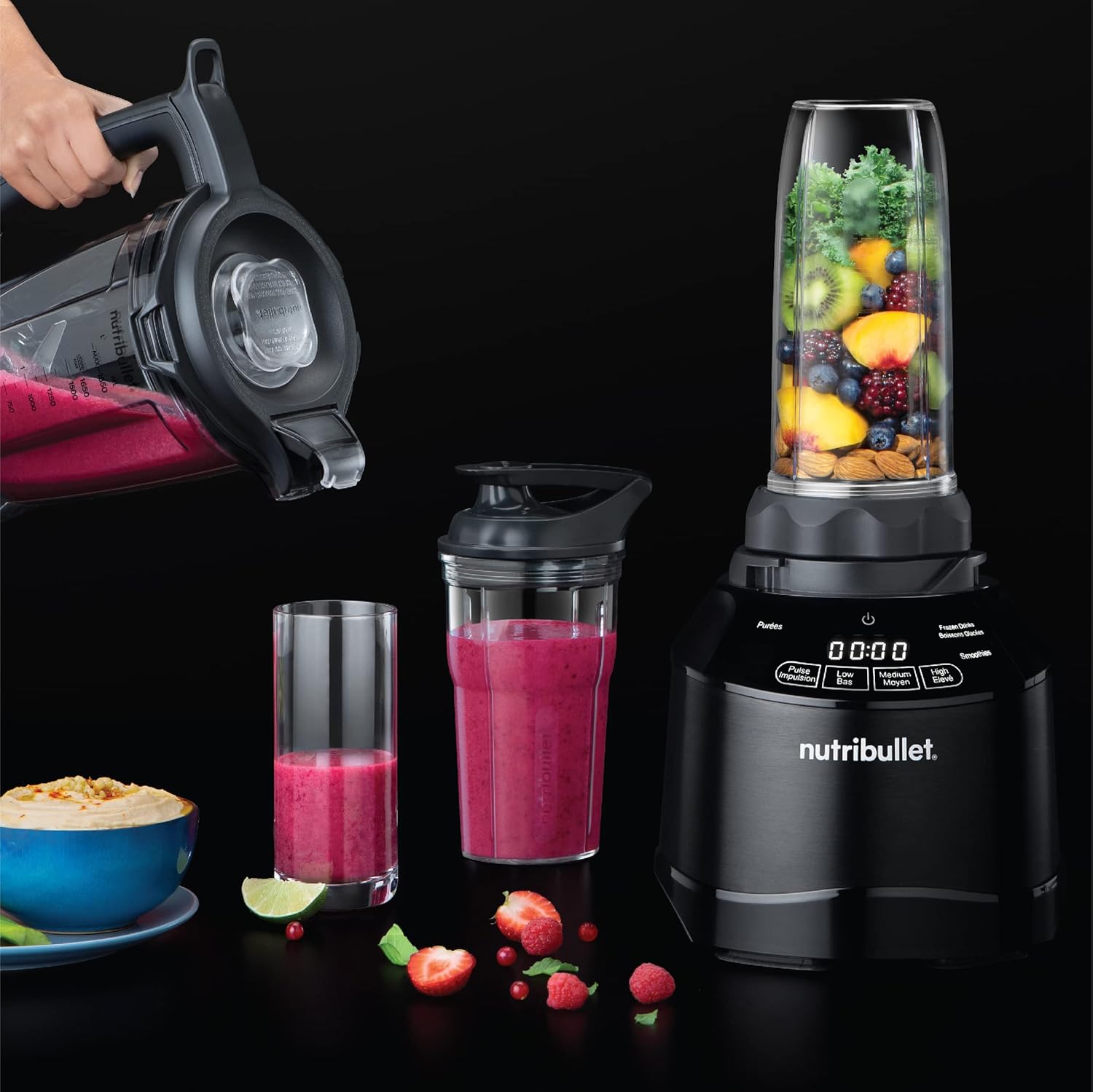 Nutribullet Smart Touch Blender Combo 1500 Watts, With Intelligent Program,