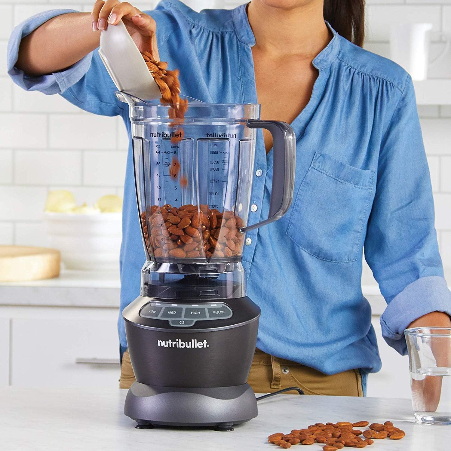 Nutribullet Full-Sized Blender Combo, 1000W, 9 Pieces Set, Dark Grey