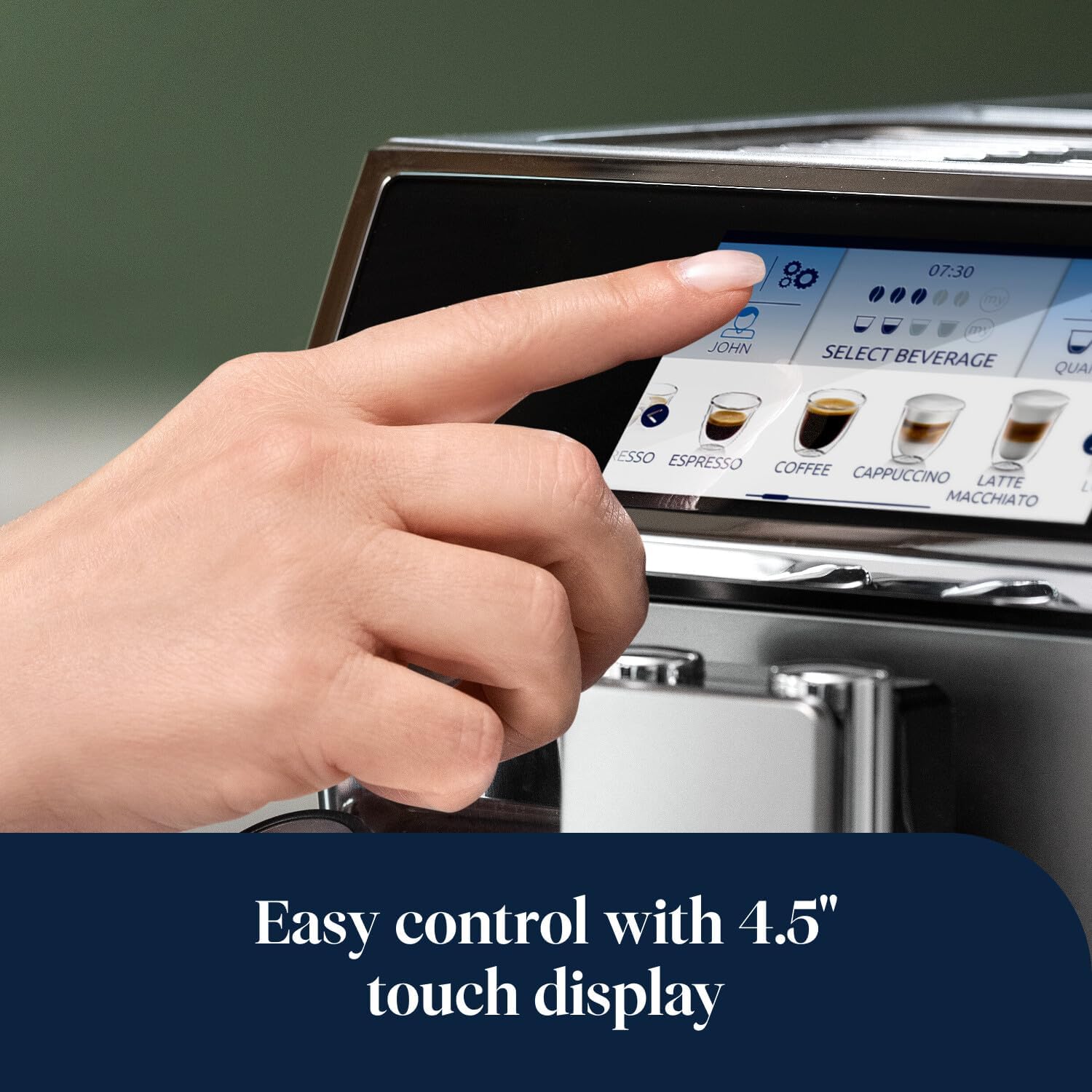 DeLonghi ECAM650 85 MS PrimaDonna Elite Experience Coffee Machine Metal